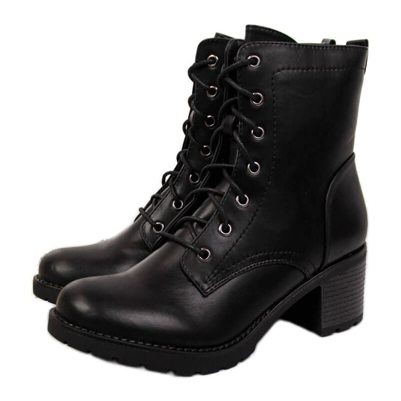 Bottes noires sur le poteau isolé eVento W EVE329 le noir Bottes noires sur le poteau isolé eVento W EVE329 le noir