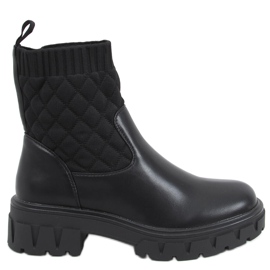 Boots à tige matelassée Elin Black le noir Boots à tige matelassée Elin Black le noir