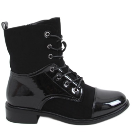 Bottines en cuir verni Nina Noir le noir Bottines en cuir verni Nina Noir le noir