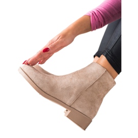 Mannika Bottes en daim classiques beige
