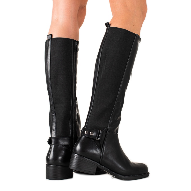Small Swan Bottes classiques avec isolation le noir