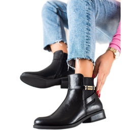 W. Potocki Bottines Potocki noires élégantes le noir