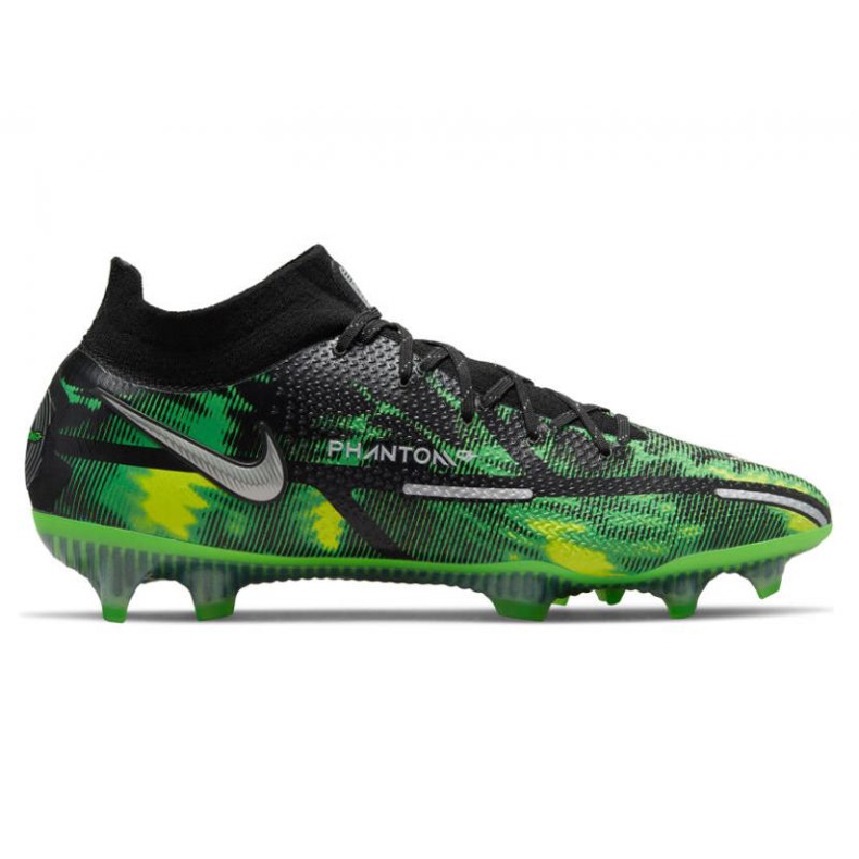 Nike Phantom GT2 Elite Df Sw Fg M DM0731-003 chaussures de football multicolore vert