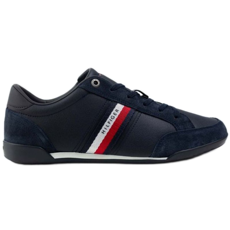 Chaussures Tommy Hilfiger Corporate Material Mix Cuir M FM0FM03741 DW5 bleu marin