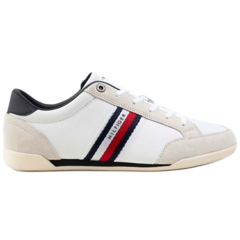 Chaussures Tommy Hilfiger Corporate Material Mix Cuir M FM0FM03741 Ybr blanche Chaussures Tommy Hilfiger Corporate Material Mix Cuir M FM0FM03741 Ybr blanche