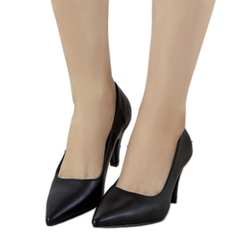 Escarpins noirs sur un talon épais Day Off le noir