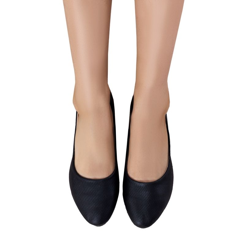Ballerines noires en éco-daim Silma le noir