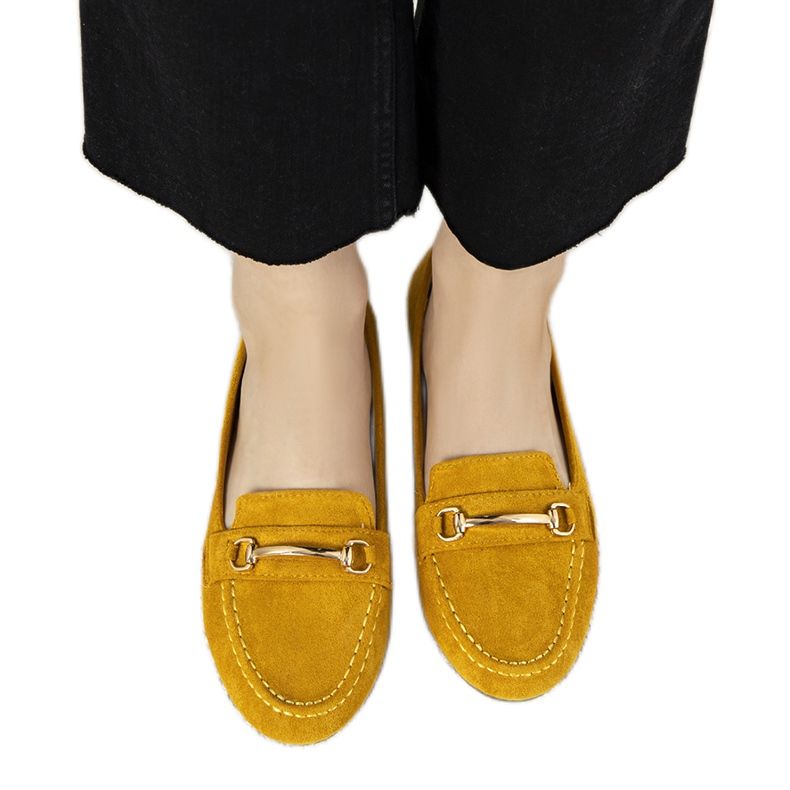 Mocassins femme Dominique moutarde jaune