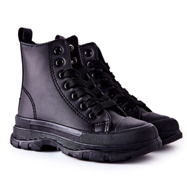 FR1 Baskets isolées en cuir pour enfants Noir Bomi le noir FR1 Baskets isolées en cuir pour enfants Noir Bomi le noir