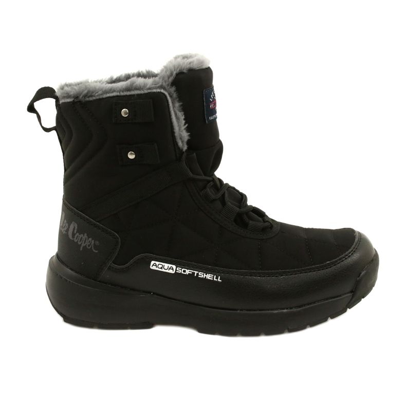 Bottes de neige pour femmes sur Softshell Lee Cooper LCJ-21-17-0590L noir noir le noir