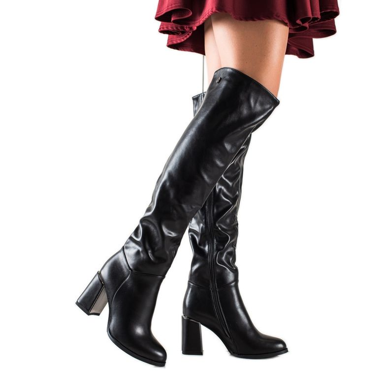 Goodin Bottes noires élégantes le noir