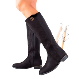 Yes Mile Bottes noires élégantes le noir