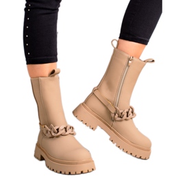 TRENDI Travailleurs beiges avec une bande décorative