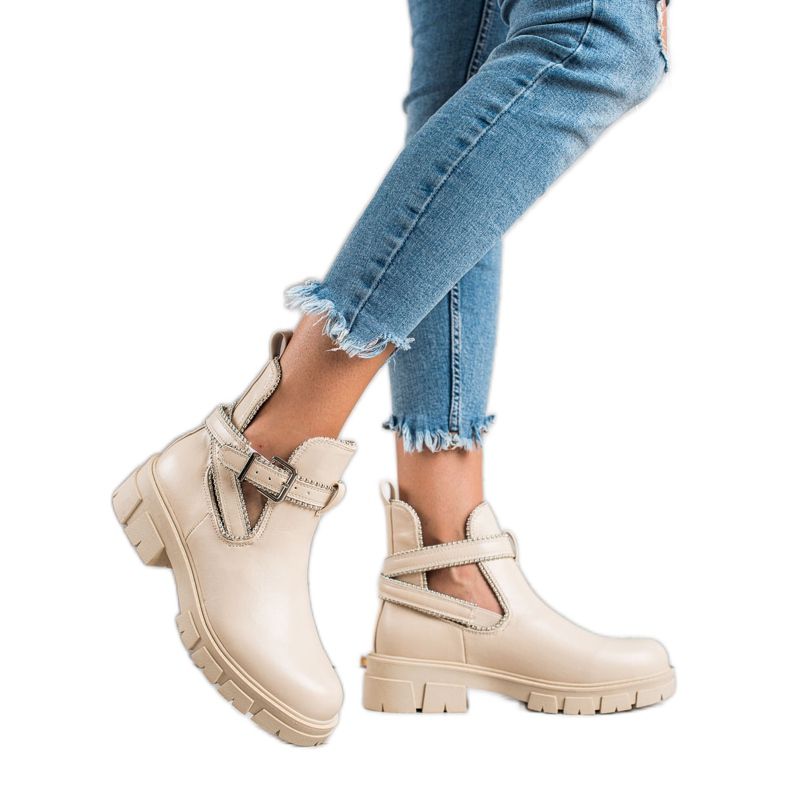 Bestelle Travailleurs à enfiler à la mode beige Bestelle Travailleurs à enfiler à la mode beige