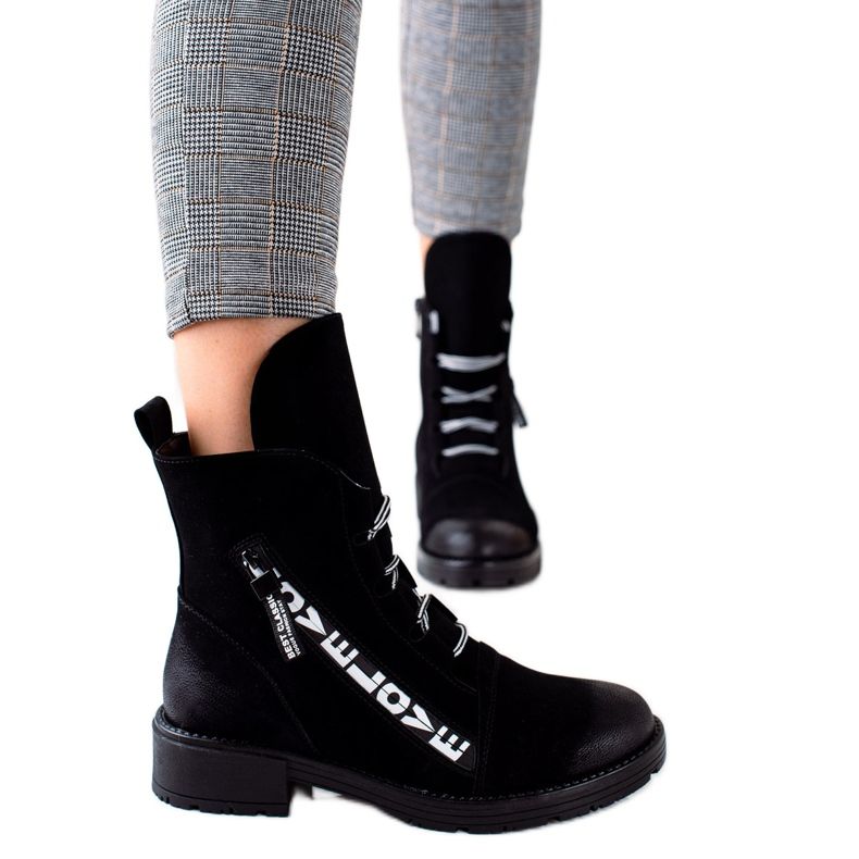 W. Potocki Bottines Potocki noires à la mode le noir