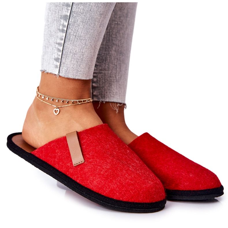 Big Star Chaussons d'intérieur femme Panto Fino II267002 Rouge-Marron brun Big Star Chaussons d'intérieur femme Panto Fino II267002 Rouge-Marron brun