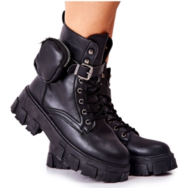Boots Ouvrières Avec Rein Noir Olenisse le noir