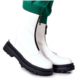 PE1 Bottes pour femmes avec fermeture éclair Blanc Tierra
