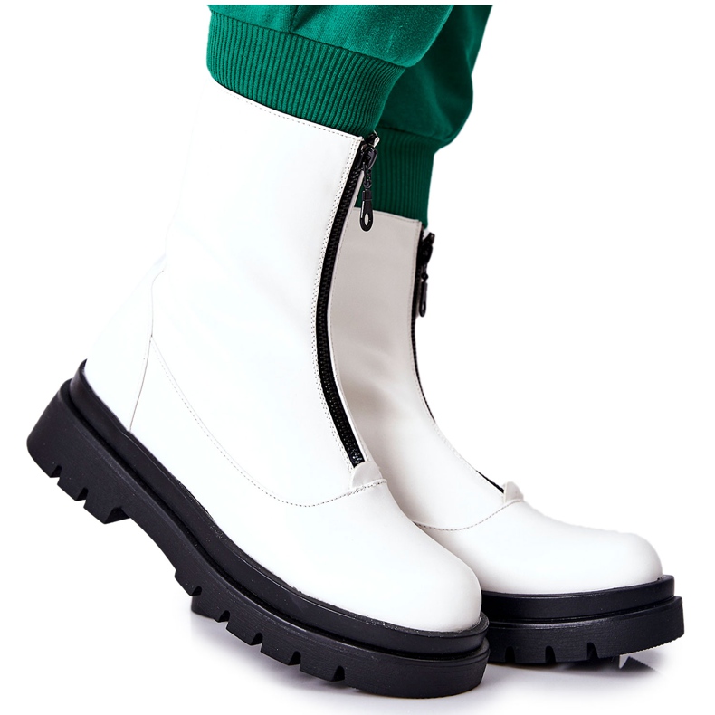 PE1 Bottes pour femmes avec fermeture éclair Blanc Tierra blanche PE1 Bottes pour femmes avec fermeture éclair Blanc Tierra blanche