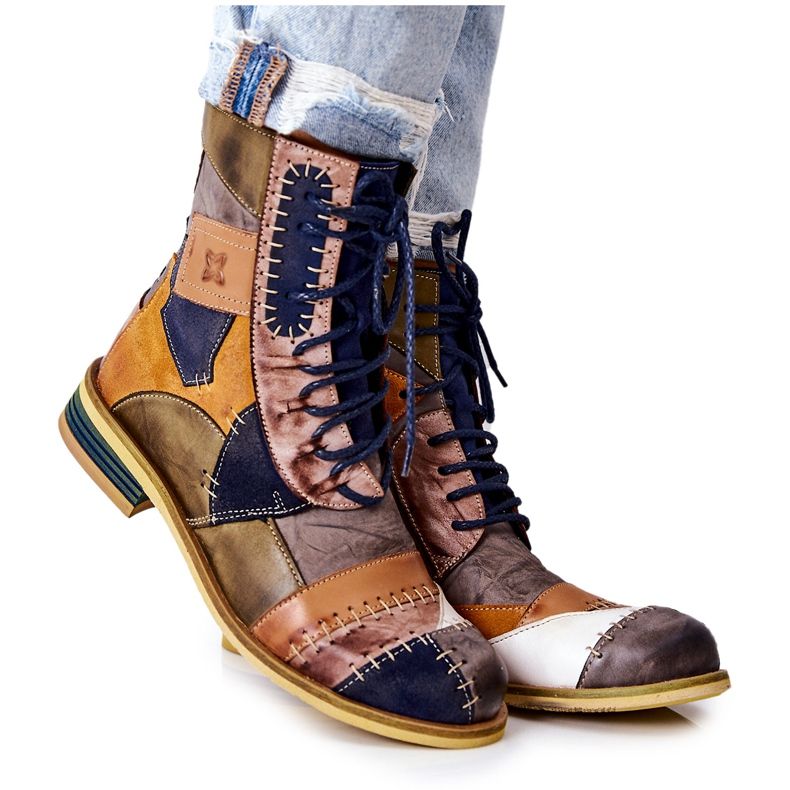 Bottes Jodhpur en cuir multicolore Maciejka 05095-39
