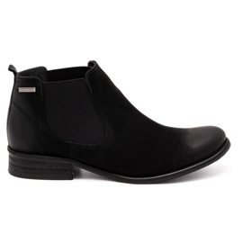 Exquisite Boots cuir Jodhpur boots 835EX noir