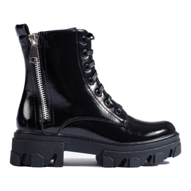 TRENDI Travailleurs avec fermeture éclair ornée noir