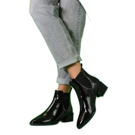 Bottines Chelsea élégantes de Sergio Leone noir