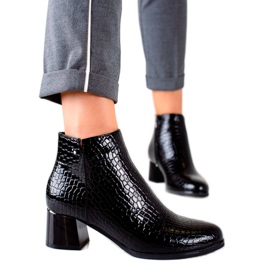 W. Potocki Bottes à talons hauts Potocki le noir