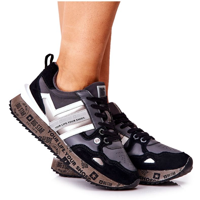 Chaussures de sport pour femmes Big Star II274300 Noir le noir