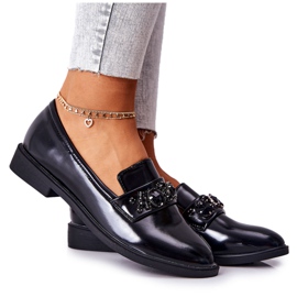 PG1 Chaussures avec bande décorative en valisso noir