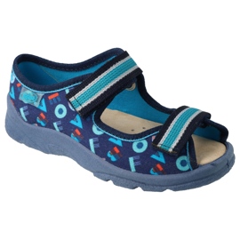 Chaussures enfant Befado 869X165 bleu marine bleu