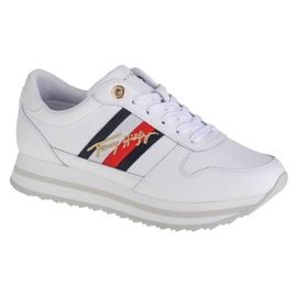 Tommy Hilfiger Signature Runner Sneaker W FW0FW05218-YBR blanche