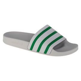 Adidas Originals Adilette M EG4946 blanche vert Adidas Originals Adilette M EG4946 blanche vert