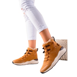 Bottes de neige pour femmes Big Star II274262 brun jaune