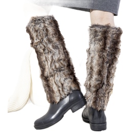 Bottes de pluie noires avec fourrure Melgar