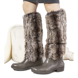 Bottes de pluie beiges avec fourrure Melgar Bottes de pluie beiges avec fourrure Melgar