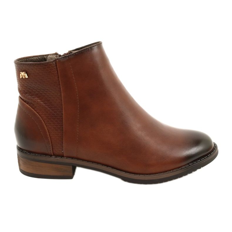 M.Daszyński Bottines marron Bottines Chelsea SA62-2 brun