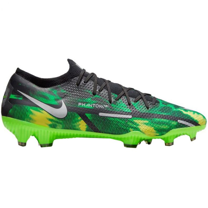 Nike Phantom GT2 Pro Fg Sw M DM0734 003 chaussures de football multicolore vert