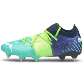 Chaussures de football Puma Future Z 1.2 MxSG M 106479 03 bleu marine, multicolore bleus et bleu marine
