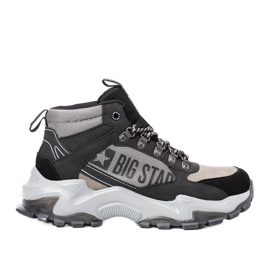 Baskets homme Maclovio Big Star noires et grises