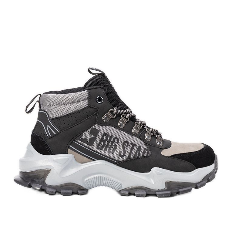 Baskets homme Maclovio Big Star noires et grises le noir