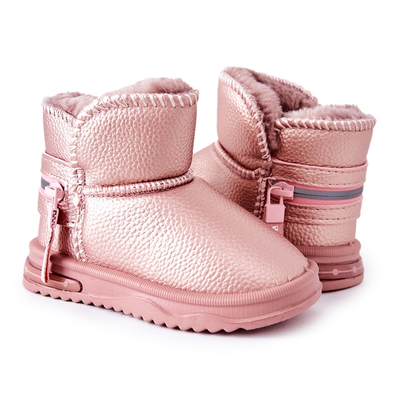 PA1 Bottes de Neige Enfant Rose Frosty