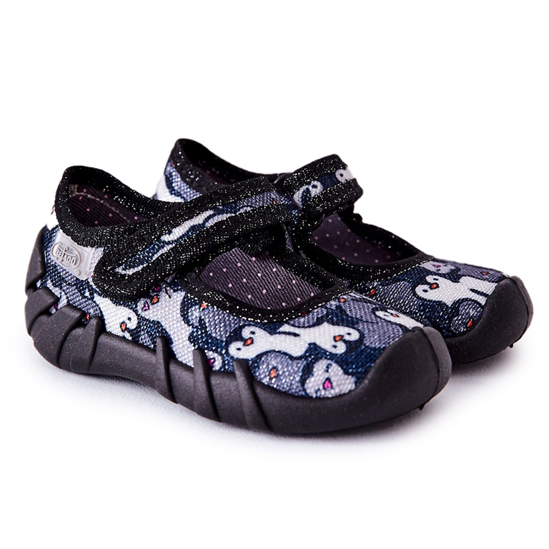 BEFADO S.A. Chaussons Inblu Pingouins 109P239 Noir le noir