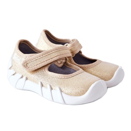 BEFADO S.A. Pantoufles Ballerines Inblu Shiny 109P224 Or