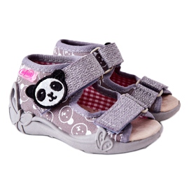 BEFADO S.A. Sandales Inblu Avec Velcro 342P031 Gris