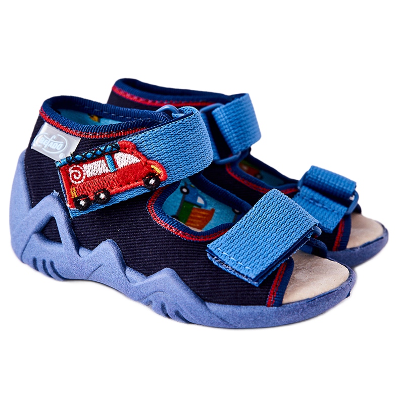BEFADO S.A. Sandales Inblu Avec Velcro 350P014 Bleu Marine