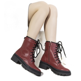 Boots isolées sur semelle épaisse Dena brun