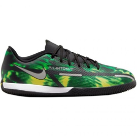 Nike Phantom GT2 Academy Ic Sw Jr DM0749 003 chaussures de football noir vert vert