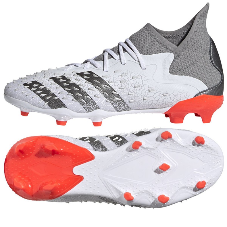 Chaussures de foot Adidas Predator Freak.1 Fg Jr FY6260 multicolore blanc