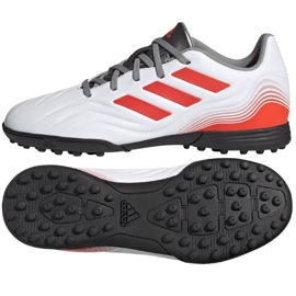 Chaussures de foot Adidas Copa Sense.3 Tf Jr FY6163 multicolore blanche Chaussures de foot Adidas Copa Sense.3 Tf Jr FY6163 multicolore blanche